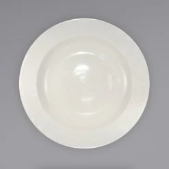 Alternative view of International Tableware RO-115 Roma 20 Oz. Ivory (American White) Rolled Edge Stoneware Pasta Bowl - 12/Case