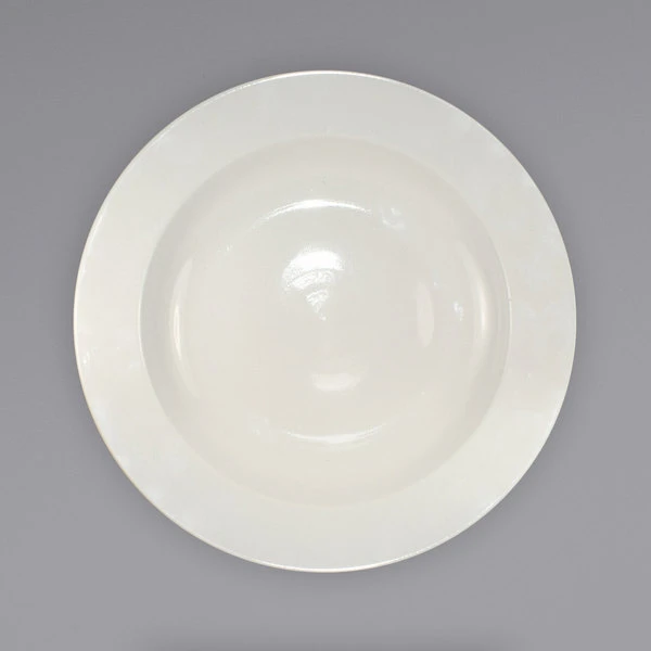International Tableware RO-115 Roma 20 Oz. Ivory (American White) Rolled Edge Stoneware Pasta Bowl - 12/Case 2 International Tableware RO-115 Roma 20 Oz. Ivory (American White) Rolled Edge Stoneware Pasta Bowl - 12/Case - Image 2