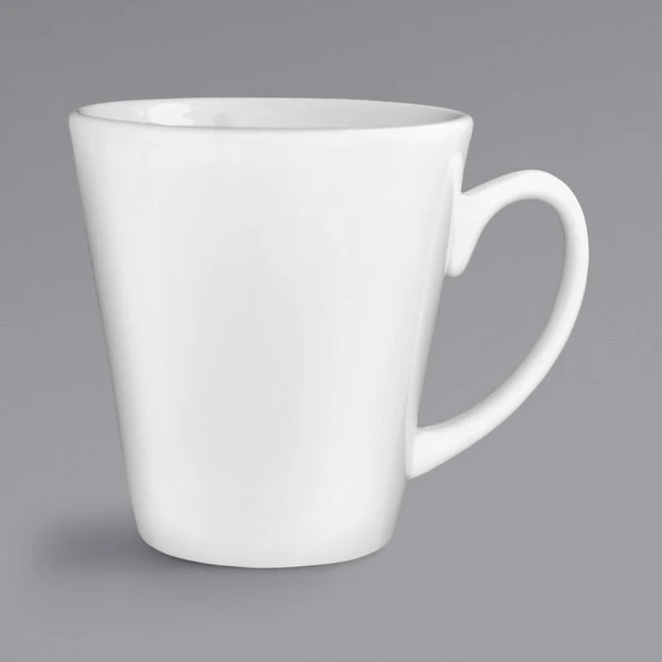 International Tableware 839-02 13 Oz. European White Stoneware Funnel Cup - 36/Case 1 International Tableware 839-02 13 Oz. European White Stoneware Funnel Cup - 36/Case