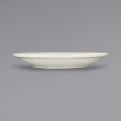 Alternative view of International Tableware RO-36 Roma 5 1/8" Ivory (American White) Wide Rim Rolled Edge Saucer - 36/Case