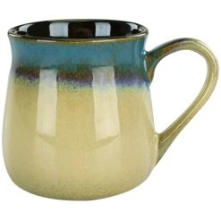 International Tableware 4416-147 Sioux Falls 16 Oz. Blue To Tan Stoneware Tavern Mug - 24/Case