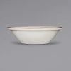 International Tableware GR-11 Granada 5 Oz. Ivory (American White) Brown Speckled Stoneware Fruit Bowl - 36/Case