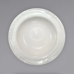 Alternative view of International Tableware NP-11 Newport 5 Oz. Ivory (American White) Embossed Stoneware Fruit Bowl - 36/Case