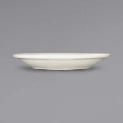 Alternative view of International Tableware VA-2 Valencia 5 1/2" Ivory (American White) Narrow Rim Rolled Edge Saucer - 36/Case