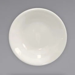 Alternative view of International Tableware RO-11 Roma 5 Oz. Ivory (American White) Rolled Edge Stoneware Fruit Bowl - 36/Case