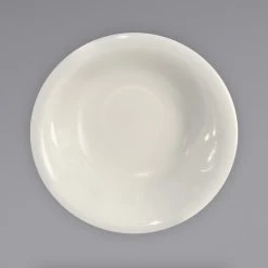 Alternative view of International Tableware RO-32 Roma 3.5 Oz. Ivory (American White) Rolled Edge Stoneware Fruit Bowl - 36/Case