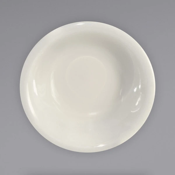 International Tableware RO-32 Roma 3.5 Oz. Ivory (American White) Rolled Edge Stoneware Fruit Bowl - 36/Case 2 International Tableware RO-32 Roma 3.5 Oz. Ivory (American White) Rolled Edge Stoneware Fruit Bowl - 36/Case - Image 2