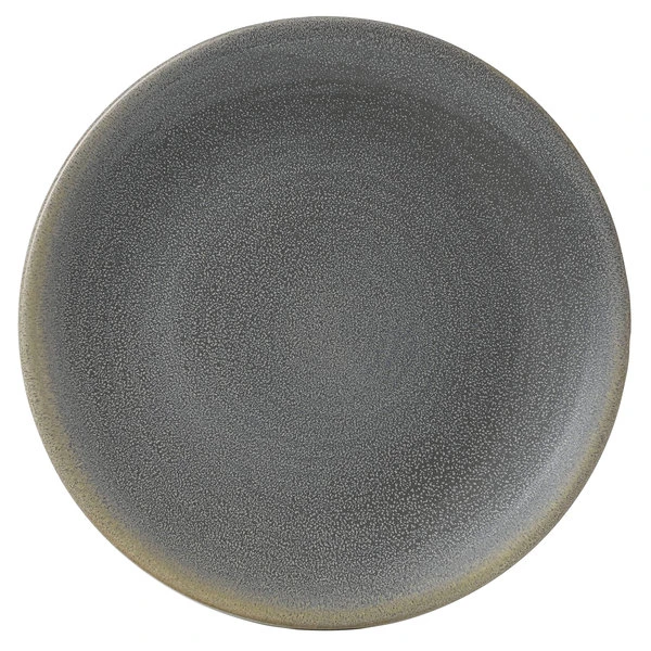 Dudson EG229 Evo 9" Matte Granite Coupe Round Stoneware Plate By Arc Cardinal - 24/Case 1 Dudson EG229 Evo 9" Matte Granite Coupe Round Stoneware Plate By Arc Cardinal - 24/Case