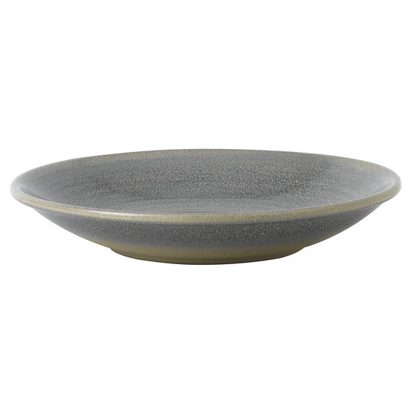 Dudson EG243 Evo 9 1/2" Matte Granite Deep Round Stoneware Plate By Arc Cardinal - 12/Case 1 Dudson EG243 Evo 9 1/2" Matte Granite Deep Round Stoneware Plate By Arc Cardinal - 12/Case