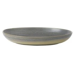 Dudson EG267 Evo 38.75 Oz. Matte Granite Deep Oval Stoneware Bowl By Arc Cardinal - 12/Case
