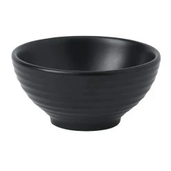 Dudson EJ105 Evo 7 Oz. Matte Jet Round Stoneware Rice Bowl By Arc Cardinal - 24/Case