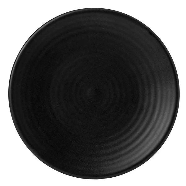 Dudson EJ162 Evo 6 3/8" Matte Jet Coupe Round Stoneware Plate By Arc Cardinal - 24/Case 1 Dudson EJ162 Evo 6 3/8" Matte Jet Coupe Round Stoneware Plate By Arc Cardinal - 24/Case