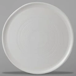 Dudson EP318 Evo 12 1/2" Matte Pearl Flat Round Stoneware Plate By Arc Cardinal - 8/Case