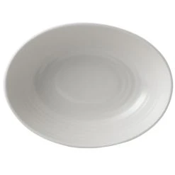 Alternative view of Dudson EP216 Evo 35 Oz. Matte Pearl Deep Oval Stoneware Bowl By Arc Cardinal - 24/Case