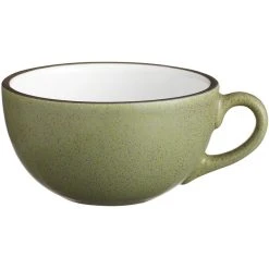 Alternative view of Acopa Embers 12 Oz. Moss Green Matte Stoneware Cup - 24/Case