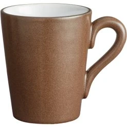 Alternative view of Acopa Embers 12 Oz. Hickory Brown Matte Stoneware Mug - 24/Case