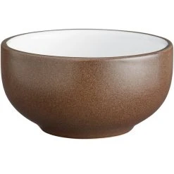 Alternative view of Acopa Embers 13 Oz. Hickory Brown Matte Stoneware Bowl - 24/Case