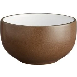 Alternative view of Acopa Embers 18 Oz. Hickory Brown Matte Stoneware Bowl - 12/Case