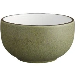 Alternative view of Acopa Embers 18 Oz. Moss Green Matte Stoneware Bowl - 12/Case