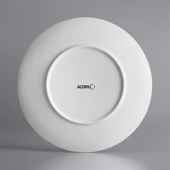 Acopa Liana 10 1/2" Bright White Embossed Lines Wide Rim Porcelain Plate - 12/Case 6 Acopa Liana 10 1/2" Bright White Embossed Lines Wide Rim Porcelain Plate - 12/Case -Acopa Sales 2062594