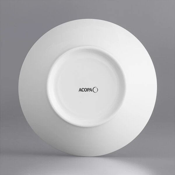 Acopa Liana 13 Oz. Bright White Embossed Lines Rimmed Porcelain Grapefruit / Cereal Bowl - 36/Case 3 Acopa Liana 13 Oz. Bright White Embossed Lines Rimmed Porcelain Grapefruit / Cereal Bowl - 36/Case - Image 3