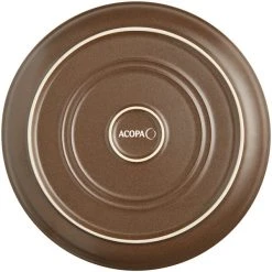 Acopa Embers 9 1/2" Hickory Brown Matte Coupe Stoneware Plate - 12/Case 7 Acopa Embers 9 1/2" Hickory Brown Matte Coupe Stoneware Plate - 12/Case -Acopa Sales 2068103