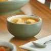 Acopa Embers 13 Oz. Moss Green Matte Stoneware Bowl - 24/Case