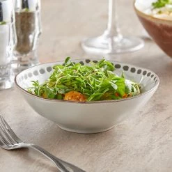 World Tableware DULCET-3G Dulcet 14 Oz. Gray Stoneware Soup Bowl - 12/Case