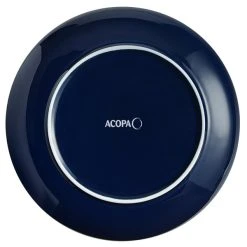 Sample - Acopa Keystone 10 1/2" Azora Blue Stoneware Coupe Plate -Acopa Sales 2093697