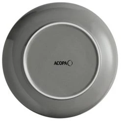 Sample - Acopa Keystone 10 1/2" Granite Gray Stoneware Coupe Plate 6 Sample - Acopa Keystone 10 1/2" Granite Gray Stoneware Coupe Plate -Acopa Sales 2093701