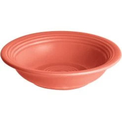 Alternative view of Sample - Acopa Capri 4.5 Oz. Coral Reef Stoneware Fruit Bowl / Monkey Dish