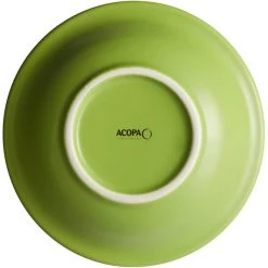 Alternative view of Sample - Acopa Capri 4.5 Oz. Bamboo Green Stoneware Fruit Bowl / Monkey Dish