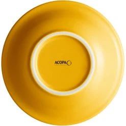 Alternative view of Sample - Acopa Capri 4.5 Oz. Mango Orange Stoneware Fruit Bowl / Monkey Dish