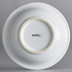 Alternative view of Sample - Acopa Capri 4.5 Oz. Coconut White Stoneware Fruit Bowl / Monkey Dish