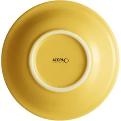 Alternative view of Sample - Acopa Capri 4.5 Oz. Citrus Yellow Stoneware Fruit Bowl / Monkey Dish