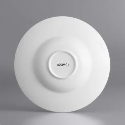 Sample - Acopa Liana 11 Oz. Bright White Embossed Lines Wide Rim Porcelain Pasta Bowl 6 Sample - Acopa Liana 11 Oz. Bright White Embossed Lines Wide Rim Porcelain Pasta Bowl -Acopa Sales 2095277