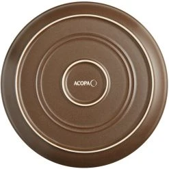 Sample - Acopa Embers 10 3/4" Hickory Brown Matte Coupe Stoneware Plate -Acopa Sales 2095310