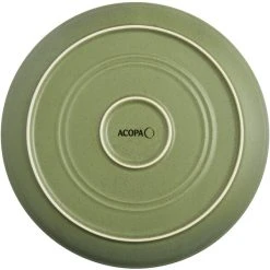 Alternative view of Sample - Acopa Embers 10 3/4" Moss Green Matte Coupe Stoneware Plate