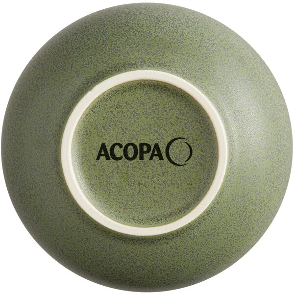 Sample - Acopa Embers 18 Oz. Moss Green Matte Stoneware Bowl 3 Sample - Acopa Embers 18 Oz. Moss Green Matte Stoneware Bowl - Image 3