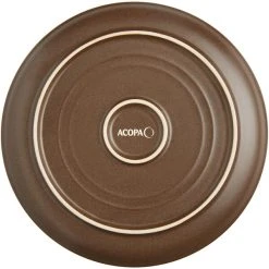 Sample - Acopa Embers 7 1/2" Hickory Brown Matte Coupe Stoneware Plate 7 Sample - Acopa Embers 7 1/2" Hickory Brown Matte Coupe Stoneware Plate -Acopa Sales 2095370