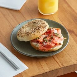 Sample - Acopa Embers 7 1/2" Moss Green Matte Coupe Stoneware Plate