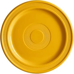 Alternative view of Sample - Acopa Capri 9" Mango Orange Stoneware Plate