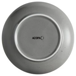 Sample - Acopa Keystone 6" Granite Gray Stoneware Coupe Plate -Acopa Sales 2096489