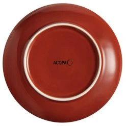 Sample - Acopa Keystone 6" Sedona Orange Stoneware Coupe Plate -Acopa Sales 2096493