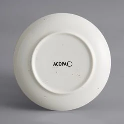 Sample - Acopa Keystone 6" Vanilla Bean Stoneware Coupe Plate -Acopa Sales 2096497