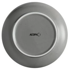 Sample - Acopa Keystone 7" Granite Gray Stoneware Coupe Plate -Acopa Sales 2096505