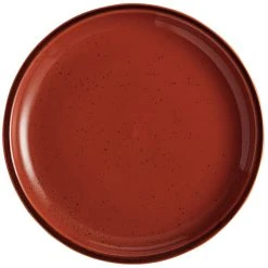 Alternative view of Sample - Acopa Keystone 8 1/2" Sedona Orange Stoneware Coupe Plate