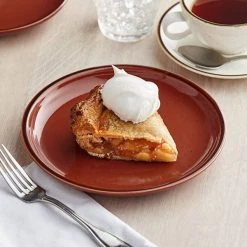 Sample - Acopa Keystone 8 1/2" Sedona Orange Stoneware Coupe Plate