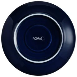 Sample - Acopa Keystone 6 1/2" Azora Blue Stoneware Saucer -Acopa Sales 2096529