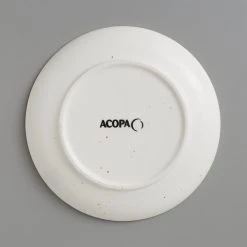 Sample - Acopa Keystone 7" Vanilla Bean Stoneware Coupe Plate 8 Sample - Acopa Keystone 7" Vanilla Bean Stoneware Coupe Plate -Acopa Sales 2096596